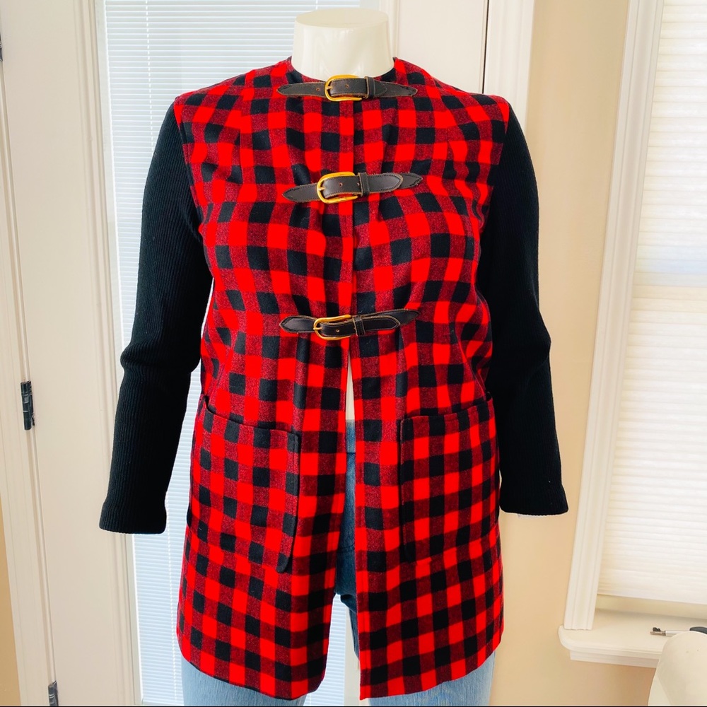 Vintage Junior House Red Buffalo Plaid Jacket - Picture 2 of 12